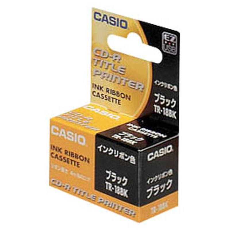 カシオ計算機 CR?Rプリンターリボン TR-18BK 黒  1個（ご注文単位1個）【直送品】