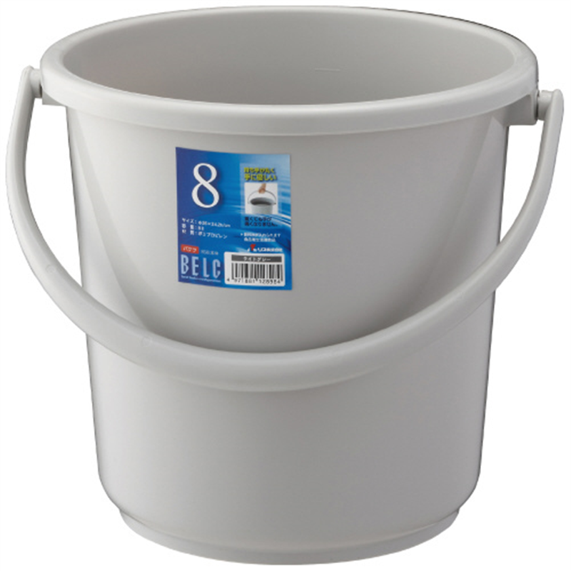 リス ベルクバケツ 8SB 本体 Lグレー GBEC184  1個（ご注文単位1個）【直送品】