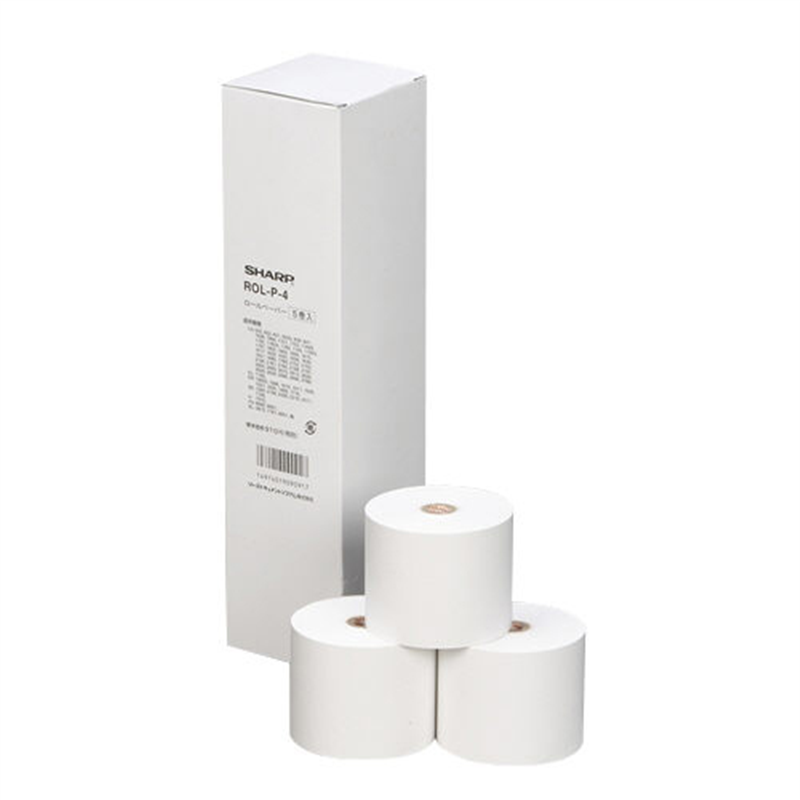 シャープ レジ用ロール 普通紙 ROL-P-4 5巻  1個（ご注文単位1個）【直送品】