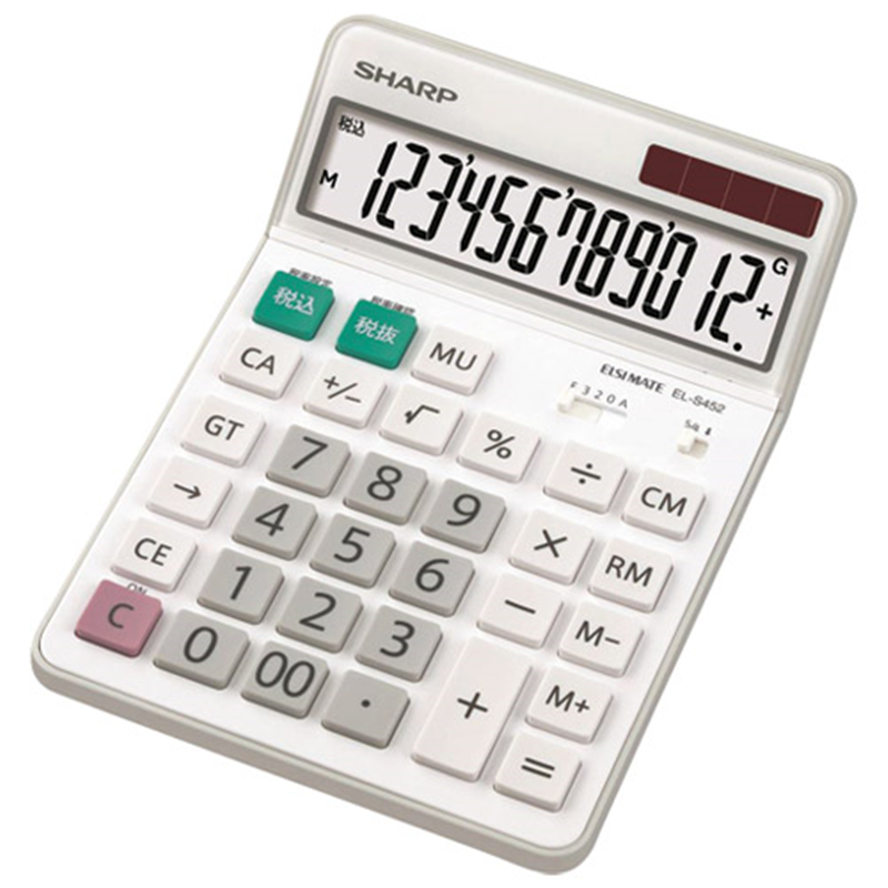 シャープ 電卓 12桁 EL-S452X  1個（ご注文単位1個）【直送品】
