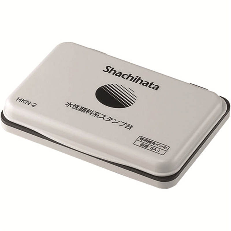 シヤチハタ 水性顔料系スタンプ台HKN-2-K黒 1個(ご注文単位1個)【直送品】