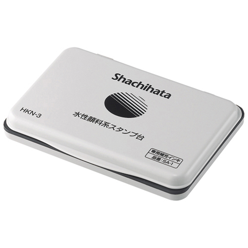 シヤチハタ 水性顔料系スタンプ台HKN-3-K黒 1個(ご注文単位1個)【直送品】