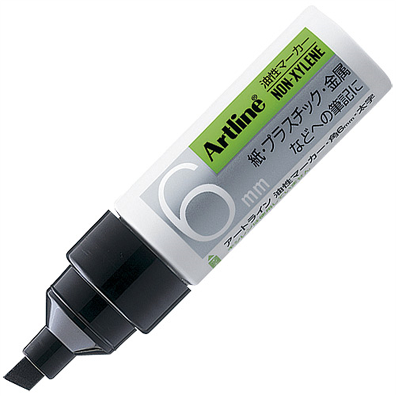 シヤチハタ アートラインマーカー K-50 角芯6 黒  1個（ご注文単位1個）【直送品】