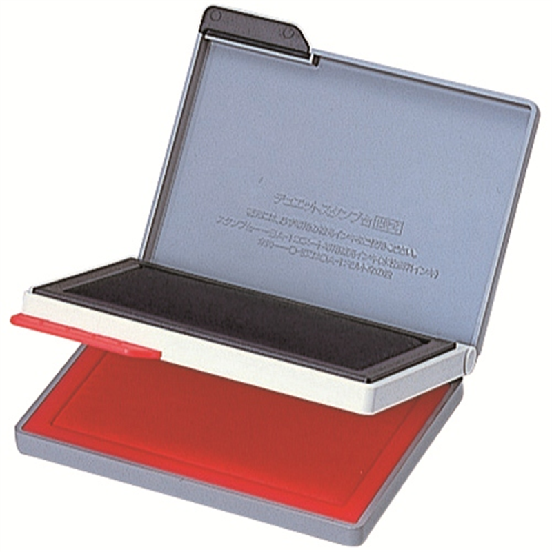 シヤチハタ スタンプ台 エコス HFW-2MEC 黒/朱肉  1個（ご注文単位1個）【直送品】