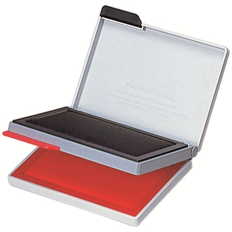 シヤチハタ スタンプ台 エコス HFW-2EC 黒/赤  1個（ご注文単位1個）【直送品】