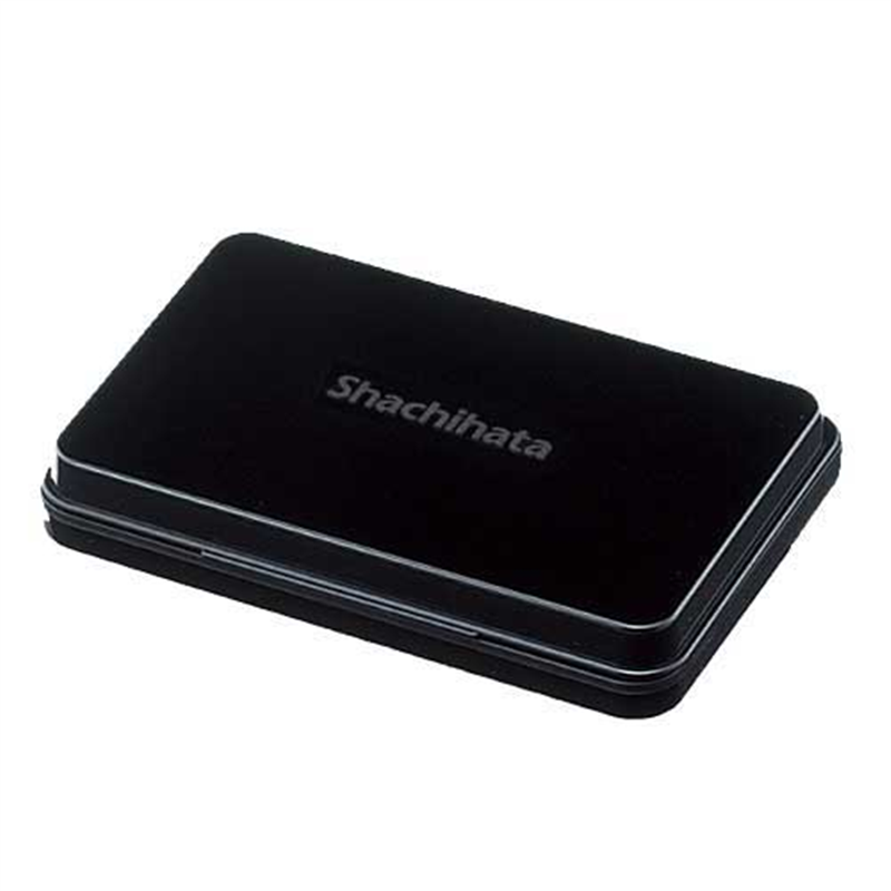 シヤチハタ スタンプ台 HGN-2-K 中形 黒  1個（ご注文単位1個）【直送品】