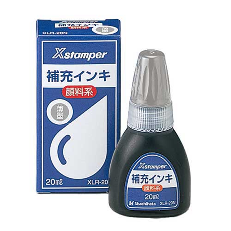 シヤチハタ 顔料系インキ20ml 薄墨 XLR-20N 1個(ご注文単位1個)【直送品】