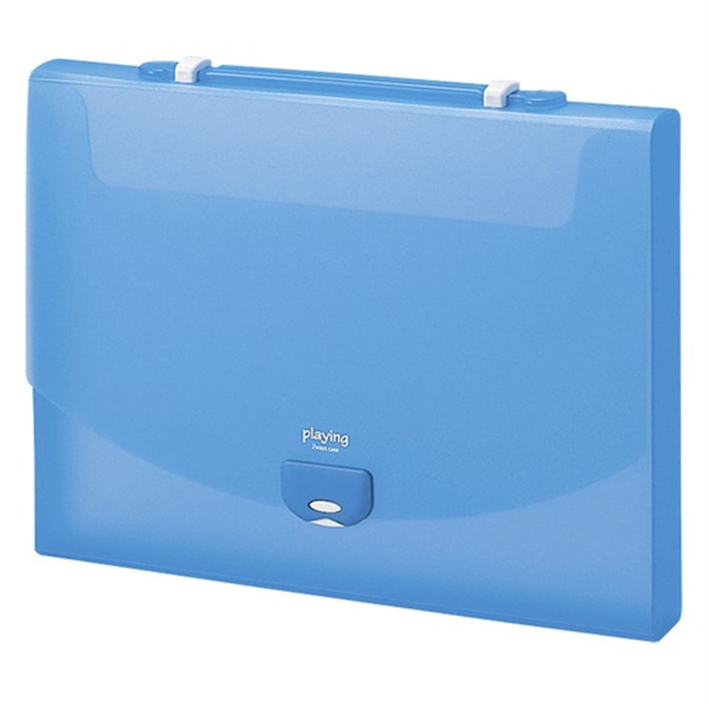 セキセイ プレイングケース AP-952 A4 青  1個（ご注文単位1個）【直送品】