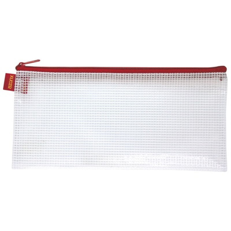 セキセイ メッシュケース AZ-138E BANK レッド  1個（ご注文単位1個）【直送品】