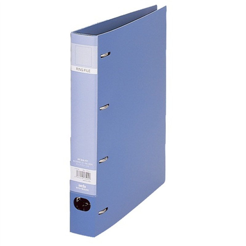 セキセイ ロックリングファイルA4S4穴F-534 ブルー  1個（ご注文単位1個）【直送品】