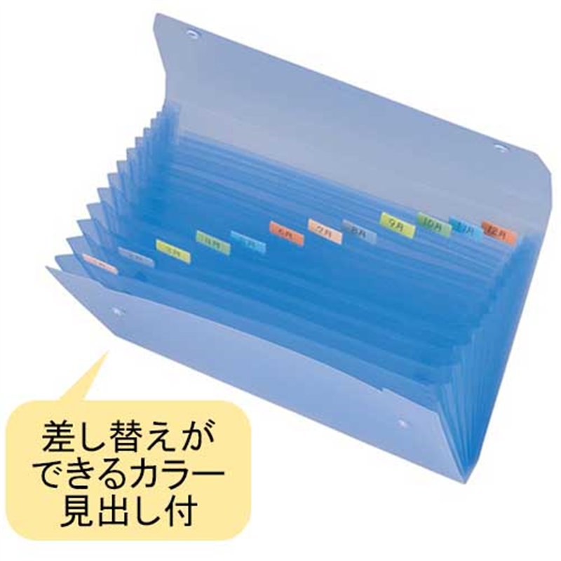 セキセイ ドキュメントファイル SSS-1212 A4S 青 1個(ご注文単位1個)【直送品】