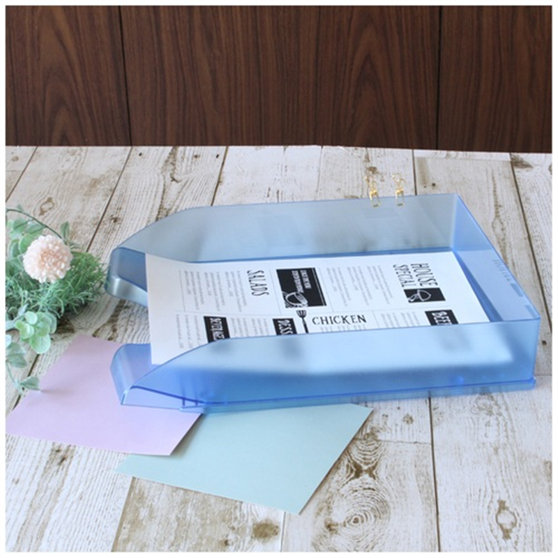 セキセイ デスクトレー SSS-1246 A4 青 1個(ご注文単位1個)【直送品】