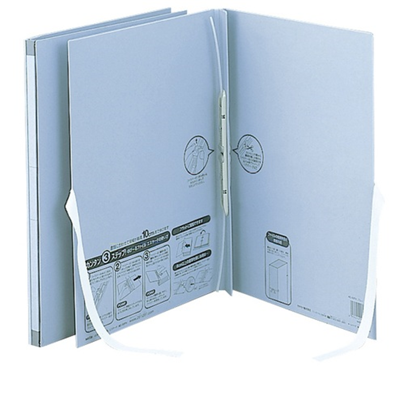 セキセイ のび?るファイル紐付 AE-50FH A4Sブルー  1個（ご注文単位1個）【直送品】