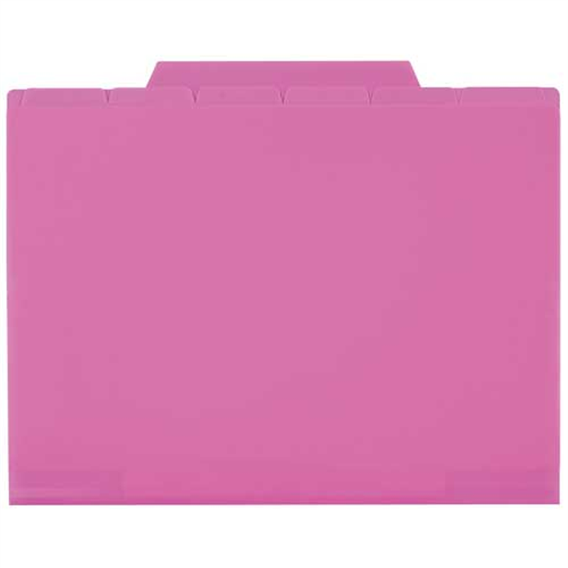 セキセイ 6インデックスフォルダA4 ACT-906-21ピンク 1個(ご注文単位1個)【直送品】