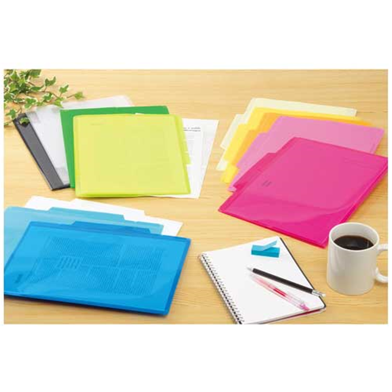 セキセイ 6インデックスフォルダA4 ACT90614コバルト 1個(ご注文単位1個)【直送品】