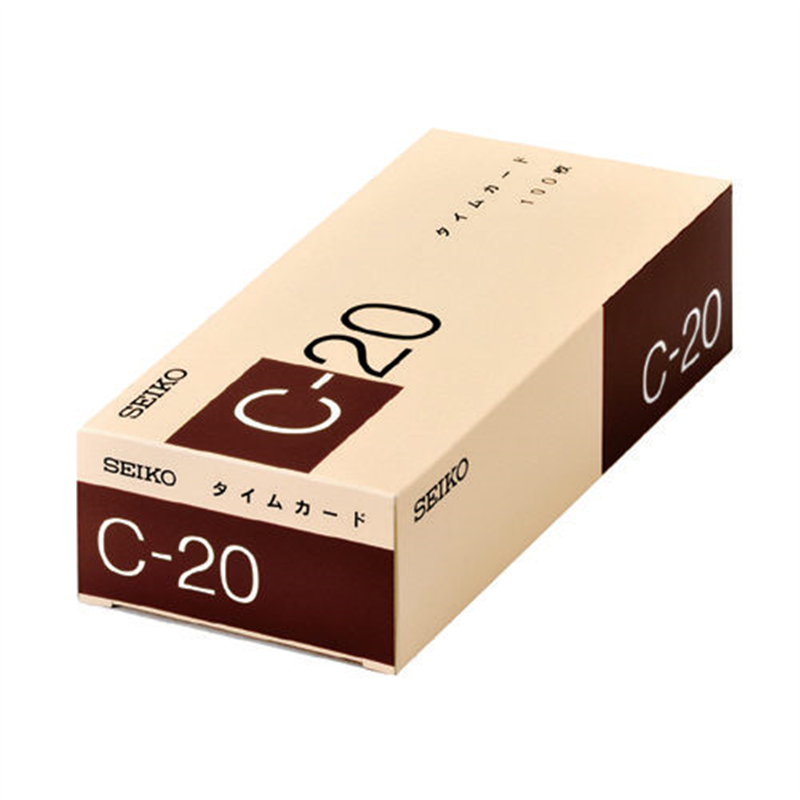 セイコー タイムカード C-20 100枚 1個(ご注文単位1個)【直送品】