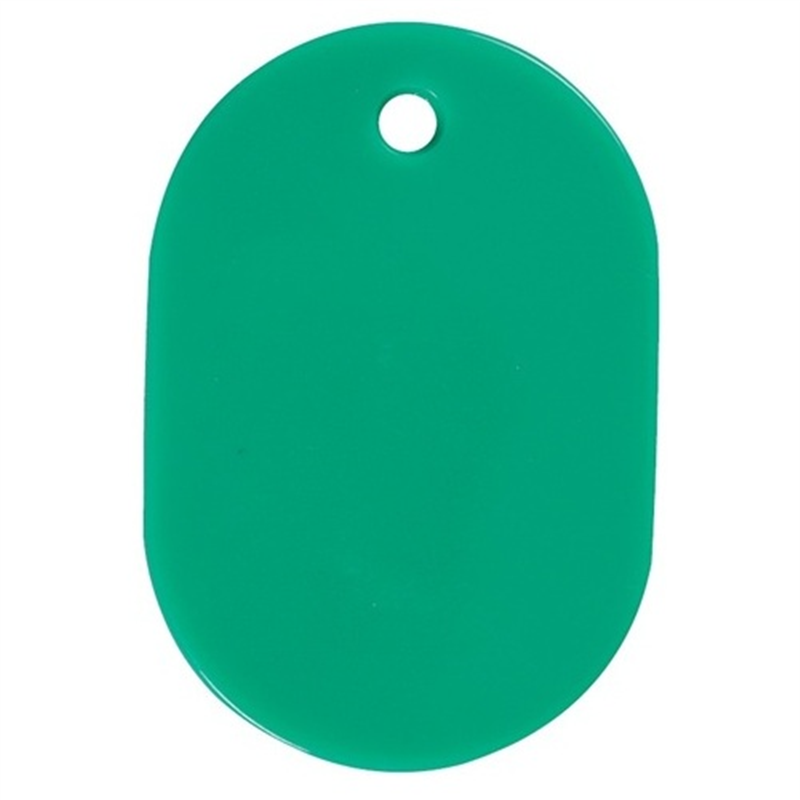 西敬 番号札 BN-S 小 無地 緑 100枚  1個（ご注文単位1個）【直送品】