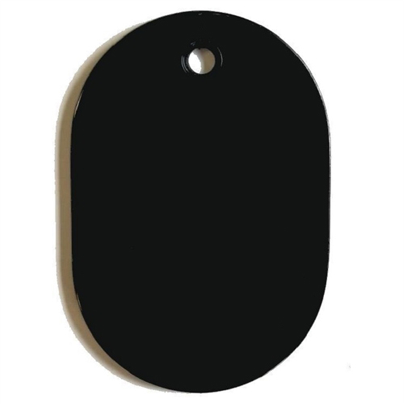 西敬 番号札 BN-S 小 無地 黒 100枚  1個（ご注文単位1個）【直送品】