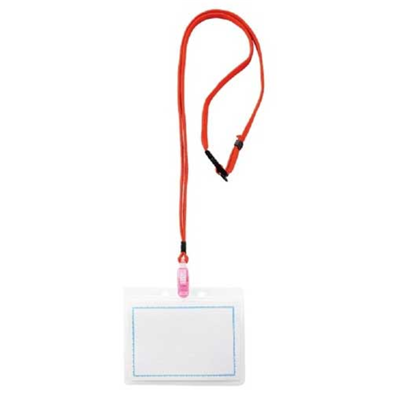 西敬 マイティループ 名札L MLC-131R 赤 10本  1個（ご注文単位1個）【直送品】