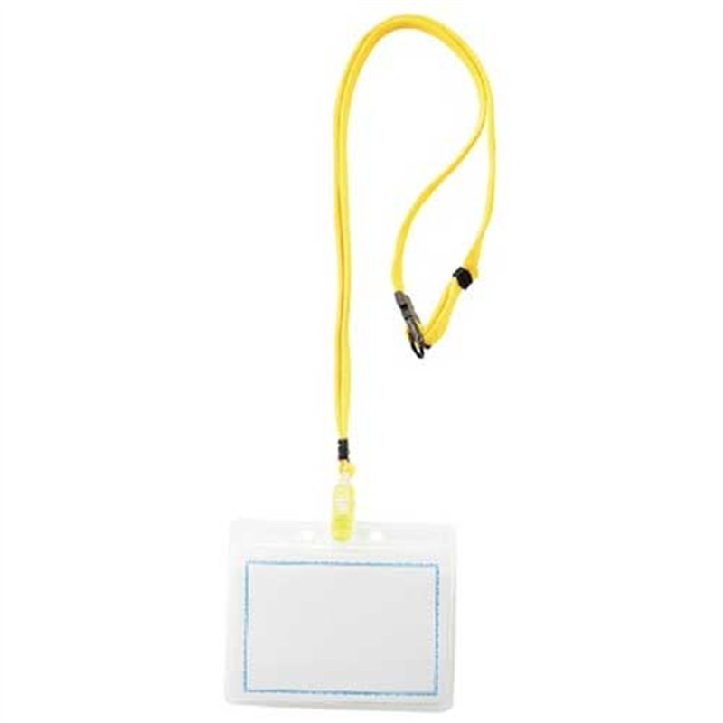 西敬 マイティループ 名札L MLC-131Y 黄 10本  1個（ご注文単位1個）【直送品】