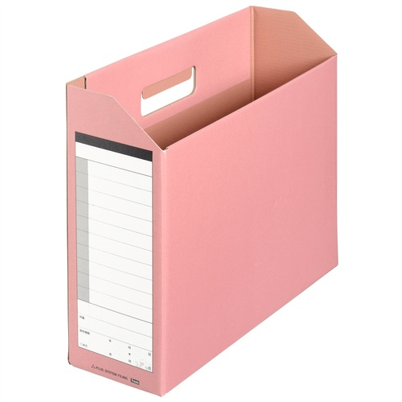 プラス ダンボックス BF10-A4-100 A4E ピンク  1個（ご注文単位1個）【直送品】
