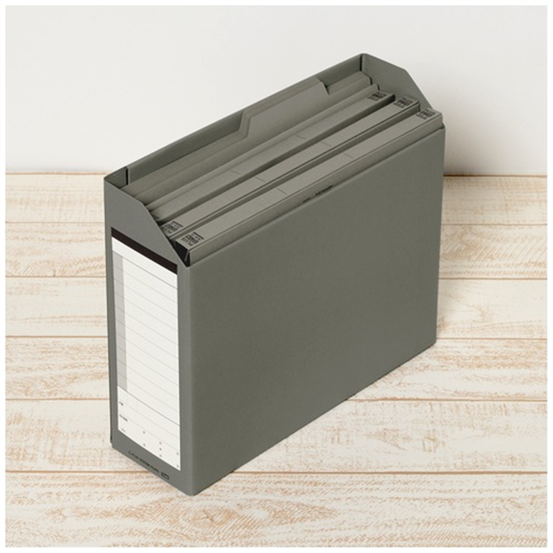 プラス ダンボックス BF10-A4-100 A4E 濃灰 1個(ご注文単位1個)【直送品】