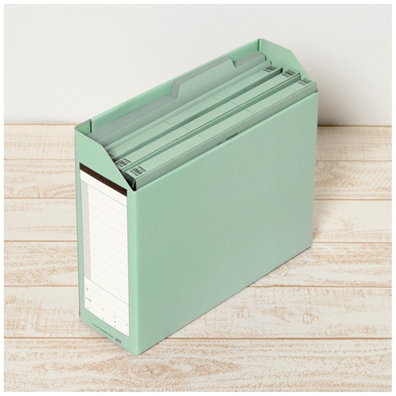 プラス ダンボックス BF10-A4-100 A4E グリーン  1個（ご注文単位1個）【直送品】