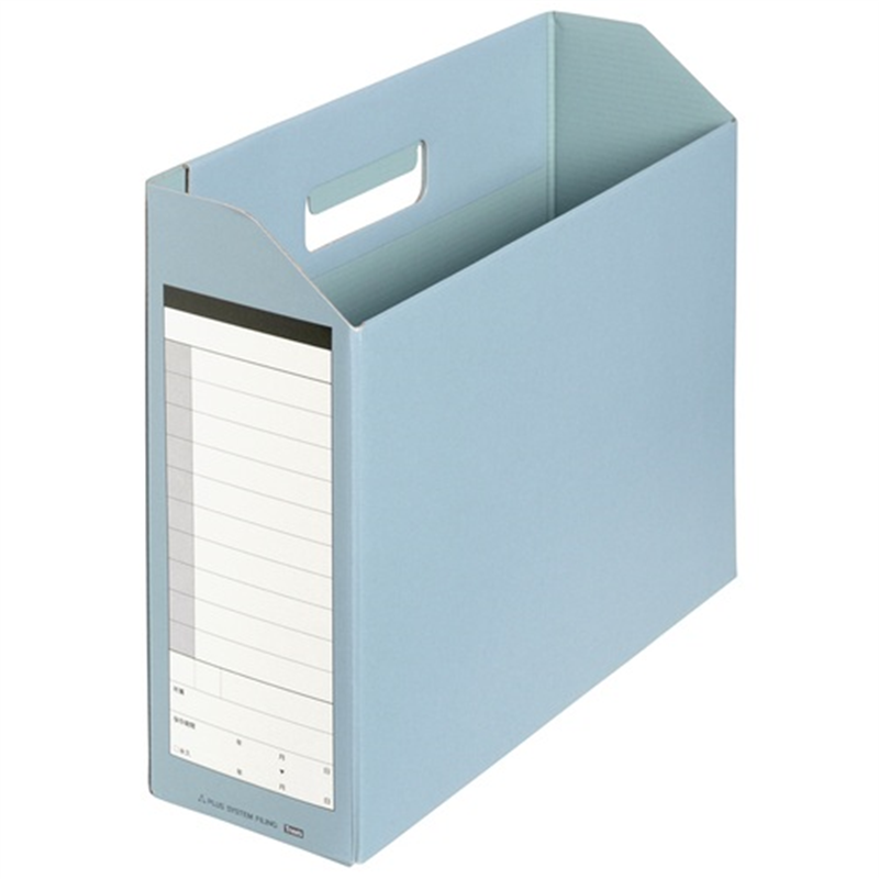 プラス ダンボックス BF10-A4-100 A4E ブルー  1個（ご注文単位1個）【直送品】