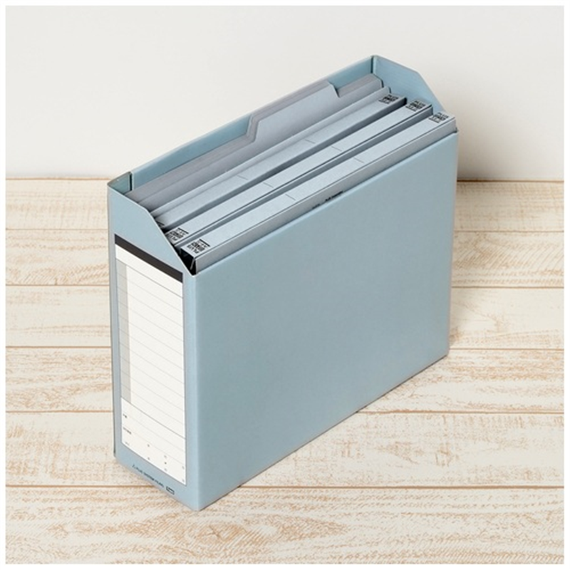 プラス ダンボックス BF10-A4-100 A4E ブルー 1個(ご注文単位1個)【直送品】