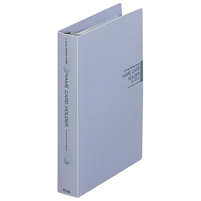 プラス 名刺ホルダー FL-107NC 30mm ブルー  1個（ご注文単位1個）【直送品】