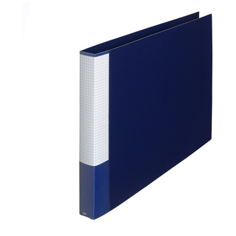 プラス 2リングファイルFC-161RF A3E 35mmネイビー 1個(ご注文単位1個)【直送品】