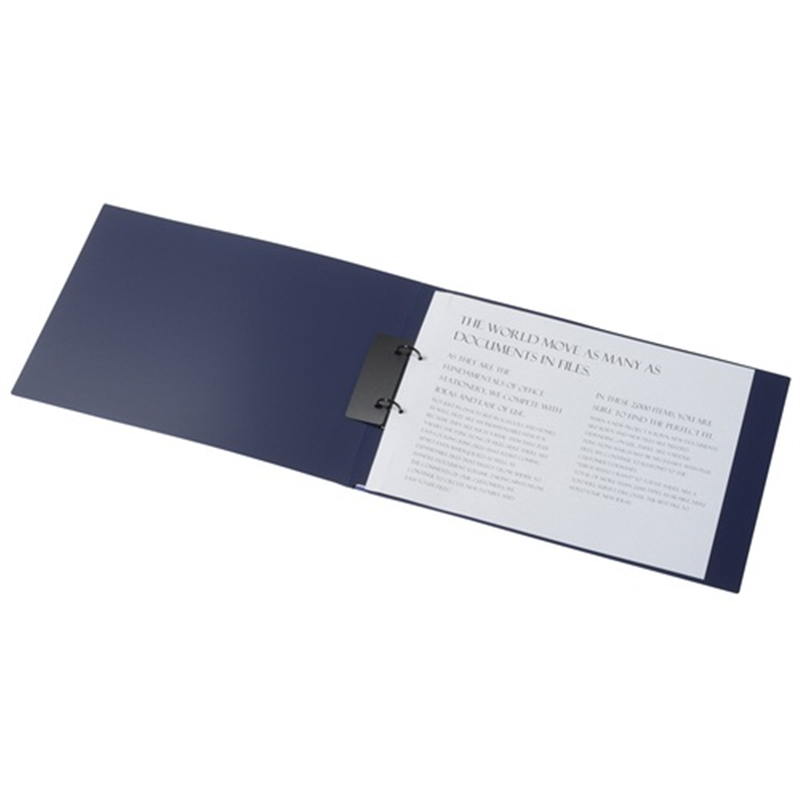 プラス 2リングファイルFC-161RF A3E 35mmネイビー 1個(ご注文単位1個)【直送品】