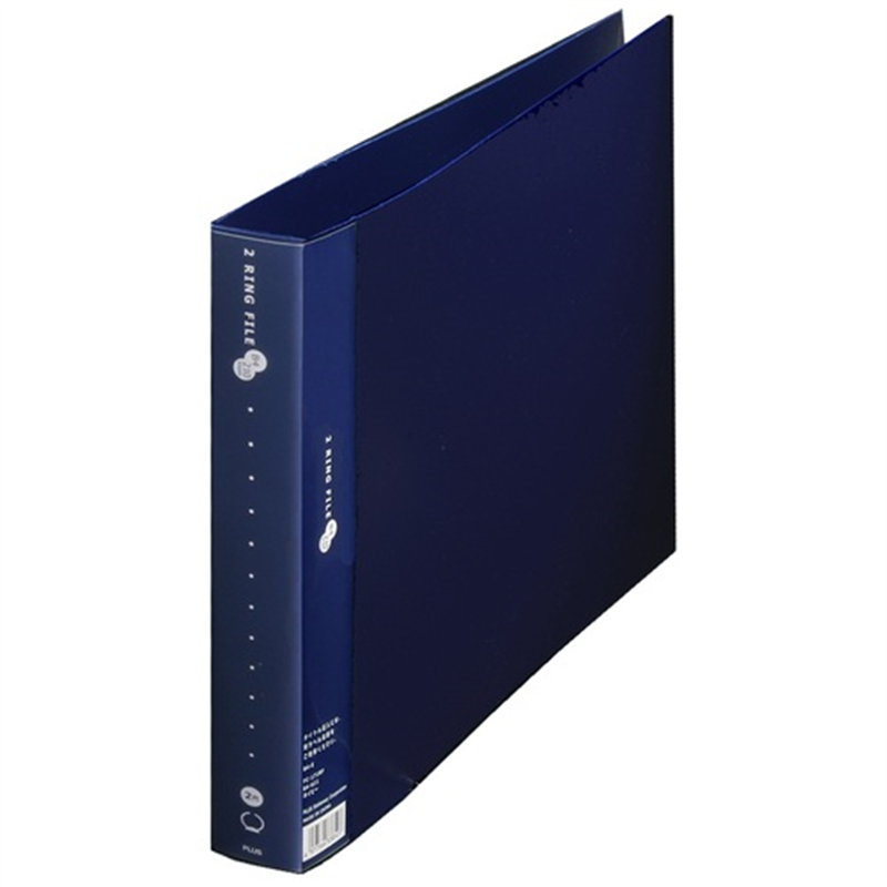 プラス 2リングファイルFC-171RF B4E 35mmネイビー 1個（ご注文単位1個）【直送品】