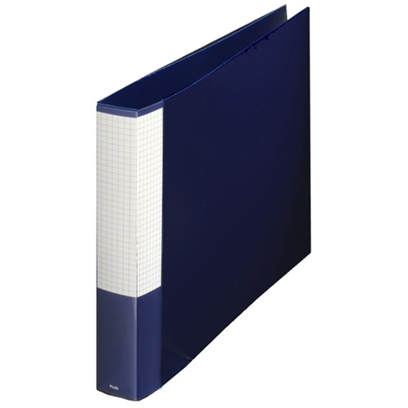 プラス 2リングファイルFC-171RF B4E 35mmネイビー 1個(ご注文単位1個)【直送品】