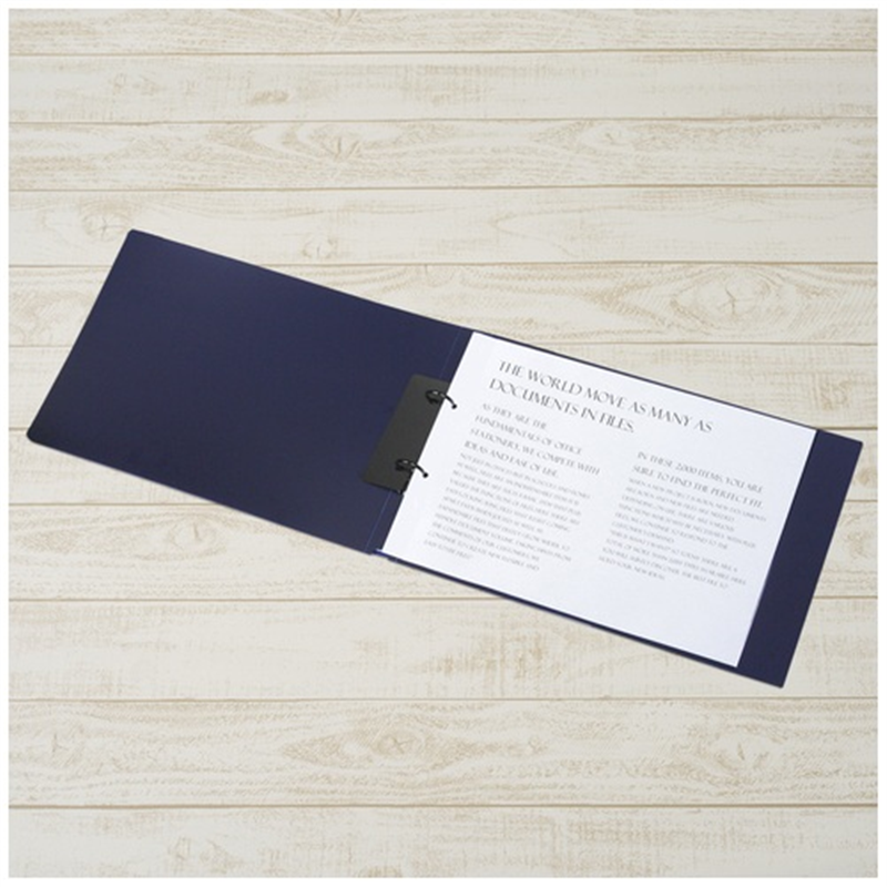 プラス 2リングファイルFC-171RF B4E 35mmネイビー 1個(ご注文単位1個)【直送品】