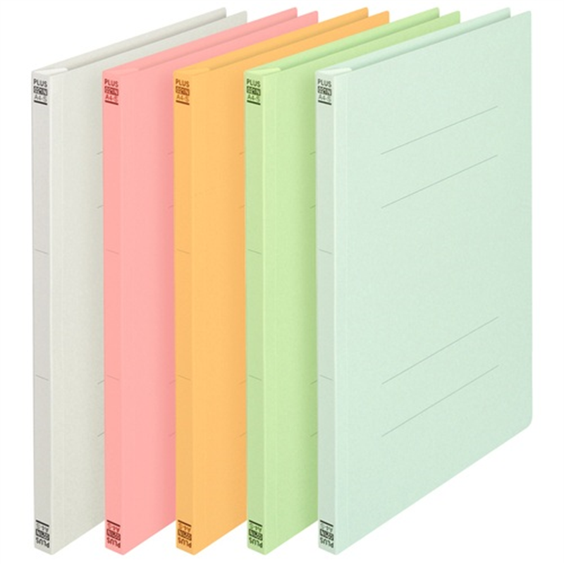 プラス フラットファイル 025NP A4S 色込 5冊  1個（ご注文単位1個）【直送品】