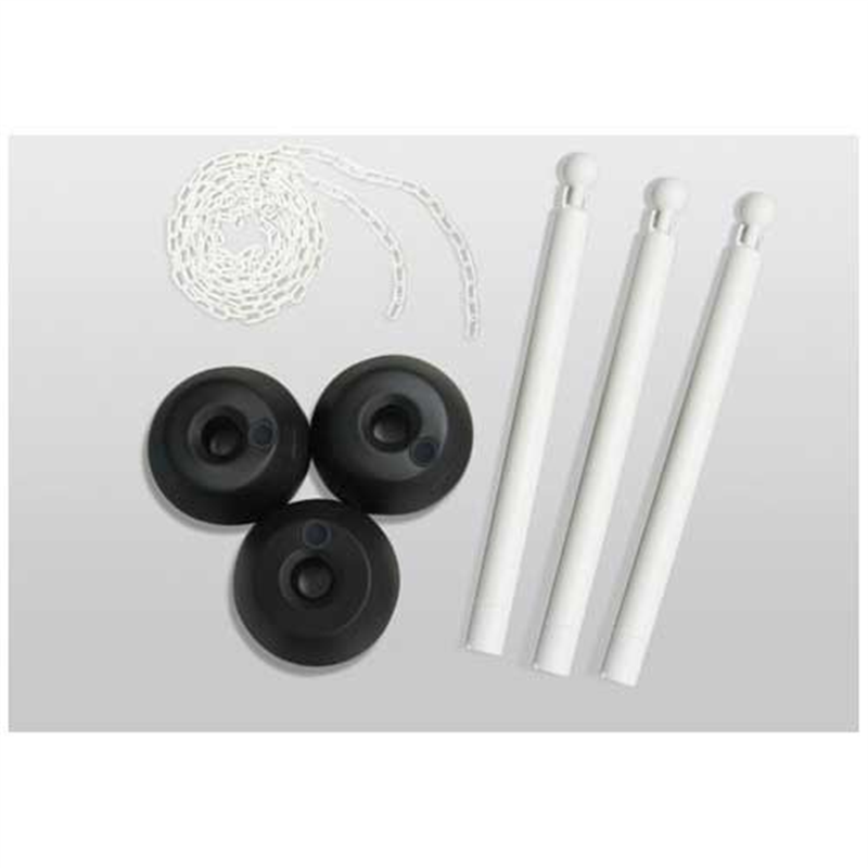 ミツギロン チェーンスタンド3本組ホワイト SF-03-W  1個（ご注文単位1個）【直送品】