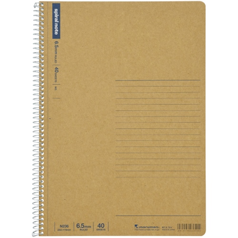 マルマン △スパイラルノート40枚 6.5mm N236  1個（ご注文単位1個）【直送品】