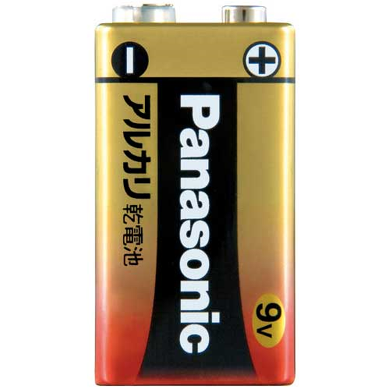 Panasonic アルカリ乾電池 9V 1本 6LR61XJ/1S  1個（ご注文単位1個）【直送品】