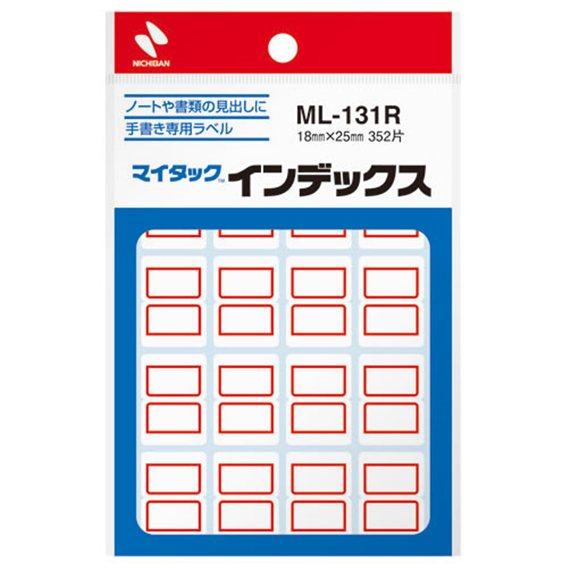 ニチバン マイタックインデックス ML-131R 小 赤 1個(ご注文単位1個)【直送品】