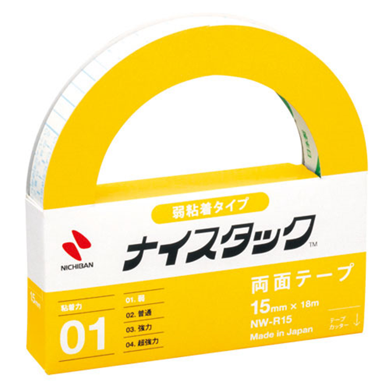 ニチバン ナイスタック NW-R15 弱粘着 15mm×18m  1個（ご注文単位1個）【直送品】
