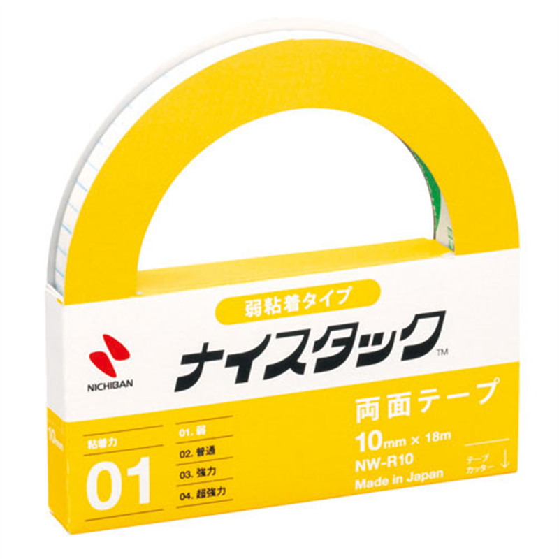 ニチバン ナイスタック NW-R10 弱粘着 10mm×18m  1個（ご注文単位1個）【直送品】