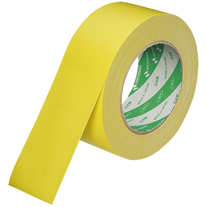 ニチバン カラー布テープ 102N-50 50mm×25m 黄色  1個（ご注文単位1個）【直送品】