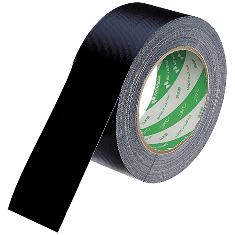 ニチバン カラー布テープ 102N-50 50mm×25m 黒  1個（ご注文単位1個）【直送品】