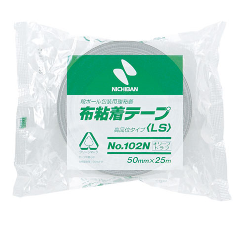 ニチバン カラー布テープ 102N-50 50mm×25mオリーブ 1個(ご注文単位1個)【直送品】