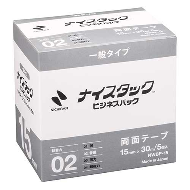 ニチバン ナイスタック NWBP-15 15mm×30m 5巻入 1個(ご注文単位1個)【直送品】