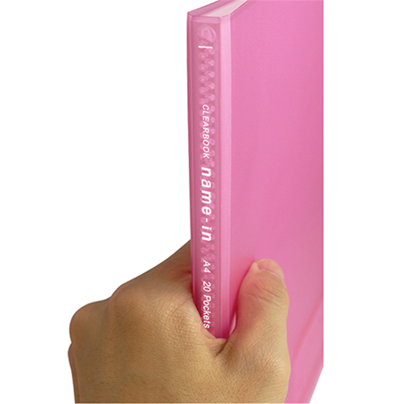 ビュートン クリヤーブックネームイン A4S 30Pピンク  1個（ご注文単位1個）【直送品】