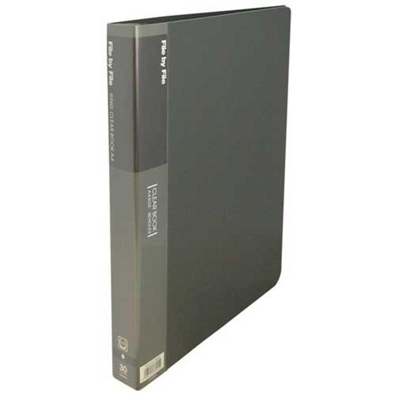 ビュートン リングクリヤーブック RCB-A4-30 A4S 灰  1個（ご注文単位1個）【直送品】