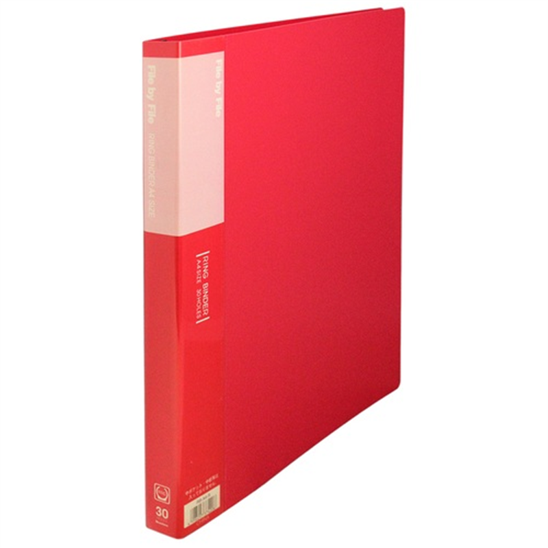 ビュートン リングバインダ RB-A4-R 25mm 30穴 A4S 赤  1個（ご注文単位1個）【直送品】