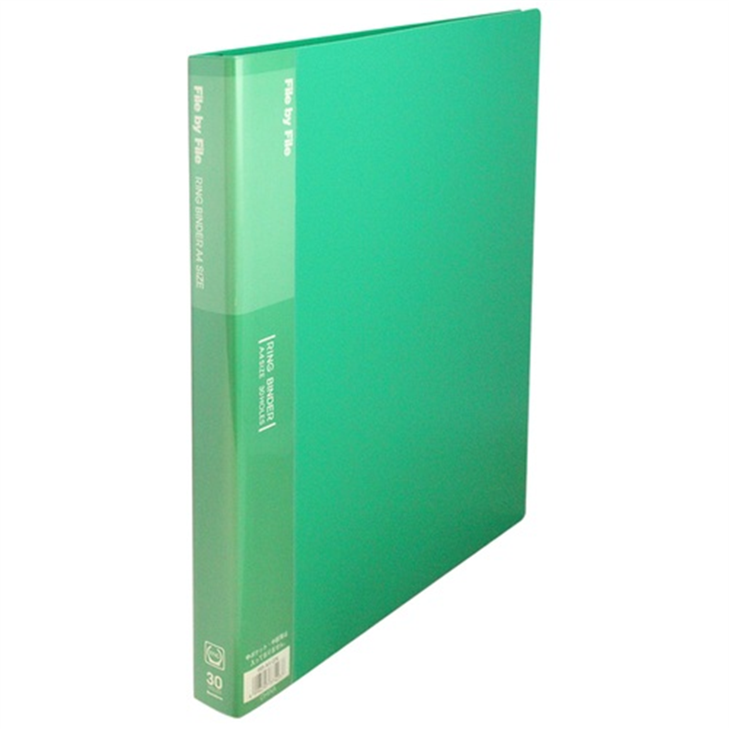 ビュートン リングバインダ RB-A4-GN 25mm 30穴 A4S 緑 1個（ご注文単位1個）【直送品】